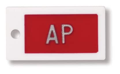 Plastic Word Horizontal Markers - 6-7 Characters