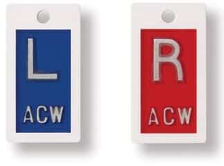 Plastic Right & Left Vertical Marker Set (With 3 Character Max)
