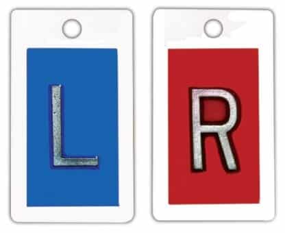 Plastic Right & Left (5/8") Vertical Marker Set (No Characters)