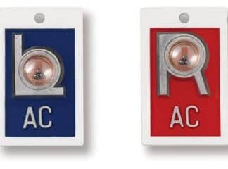 Plastic Right & Left Compact Vertical Position Indicator Marker Set (With 3 Character Max)