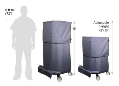 Adjustable Height Wraparound Mobile Barrier - Image 6