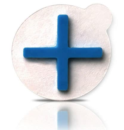 1.2cm (0.5 Inch) CT Cross on Round Label