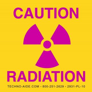 "Caution Radiation" X-Ray Room Sign