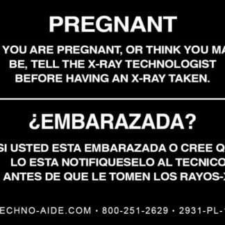 Bilingual Pregnancy X-Ray Sign - Black