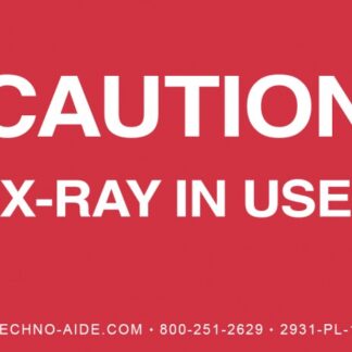 "Caution X-Ray In Use" Room Sign - Red