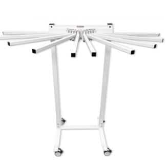 Mobile Swing-Arm Apron Rack - 10-Arms