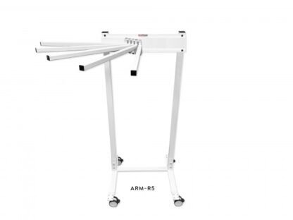 Mobile Swing-Arm Apron Rack, 5-Arms, Swing Right