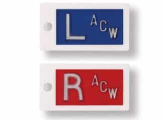 Plastic Right & Left Horizontal Marker Set (With 3 Character Max)