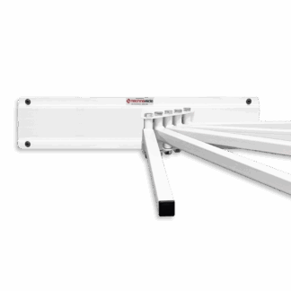 Wall Mounted Swing-Arm Apron Racks - 5 Arms - Swing Left